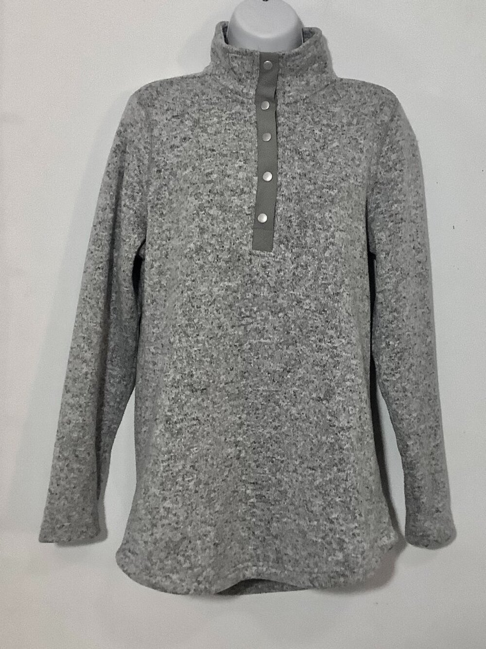 Fleece 1/4 Snap Pull-On Shirt Small Funcitonal , Cool Weather, Warm, Preppy